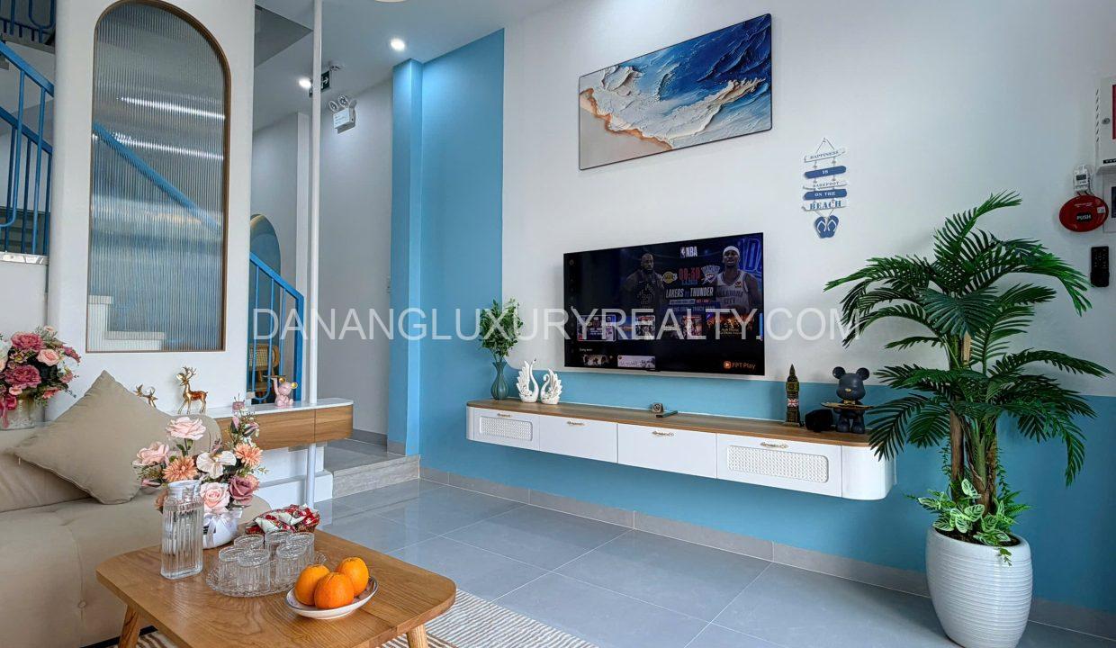 Nhà Gần Biển Mỹ Khê 4 Phòng Ngủ Nội Thất Hiện Đại Cho Thuê