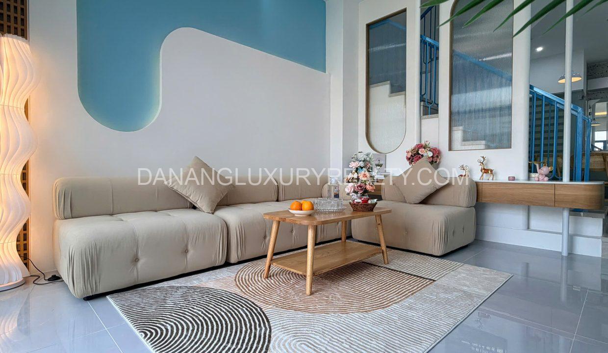 Nhà Gần Biển Mỹ Khê 4 Phòng Ngủ Nội Thất Hiện Đại Cho Thuê